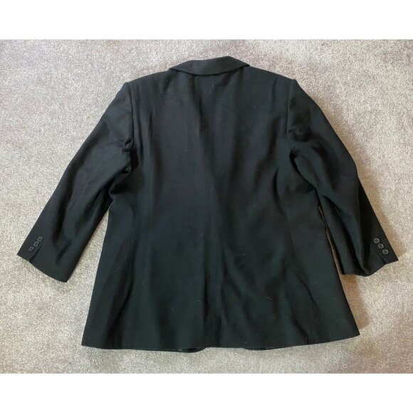 L.L. Bean Mens Black Wool Blazer Size 44 - Picture 2 of 10